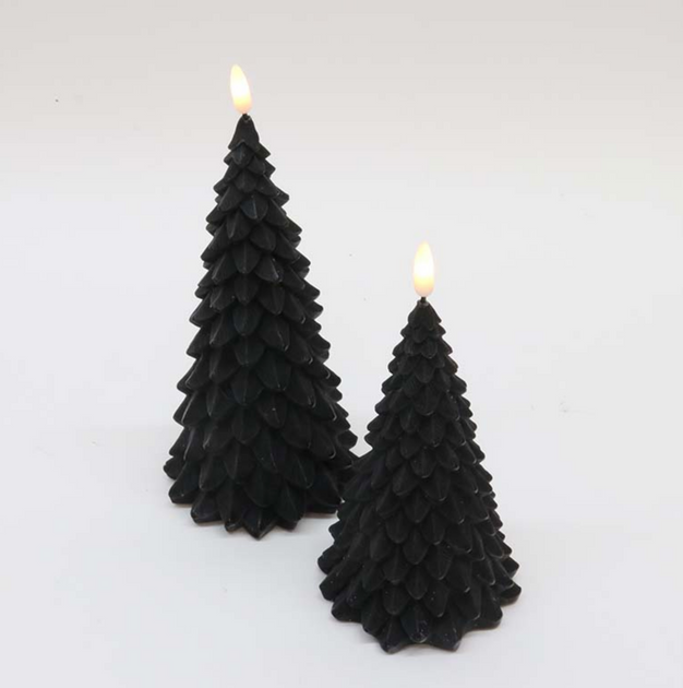 Black LED Christmas Tree Candle The Interiors Barn