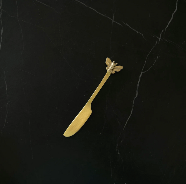 Bee Butter Knife Solid Brass The Interiors Barn