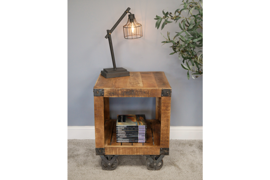 Industrial Side Table The Interiors Barn