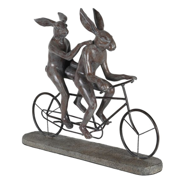 Tandem Rabbits On Stand Ornament – The Interiors Barn