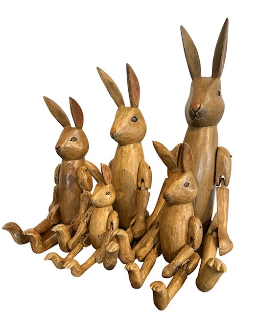 Large Wooden Rabbit – The Interiors Barn