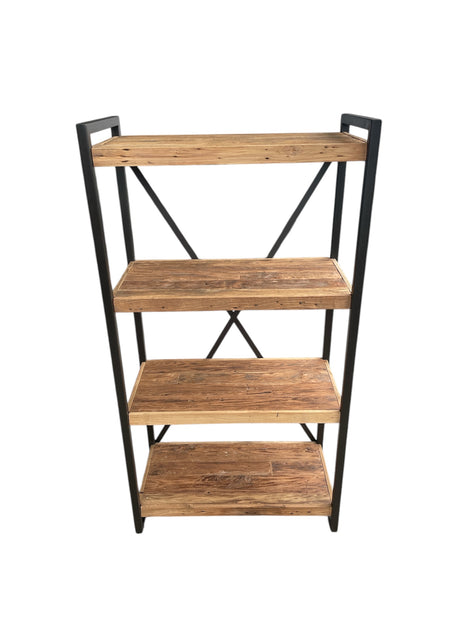 Rustic Wood Bookcase- 80cm Wide – The Interiors Barn