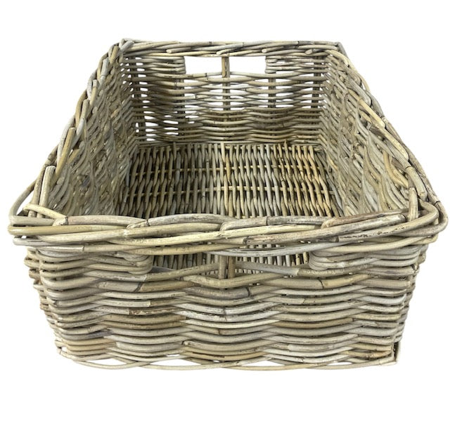 Deep Rectangular Rattan Storage Tray – The Interiors Barn