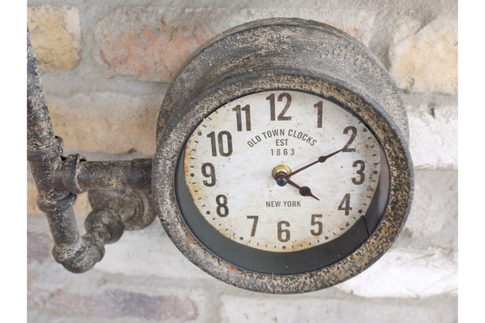 3 Face Pipe Clock – The Interiors Barn