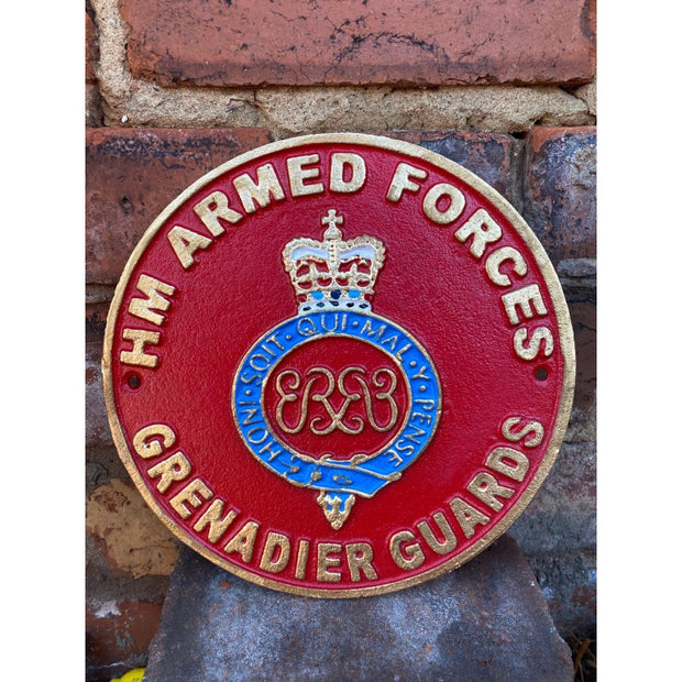 Cast Iron Wall sign - Grenadier Guards – The Interiors Barn