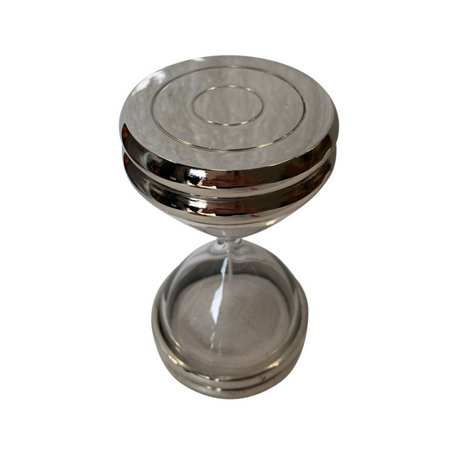 SAND TIMER WITH SILVER CAP DETAIL – The Interiors Barn