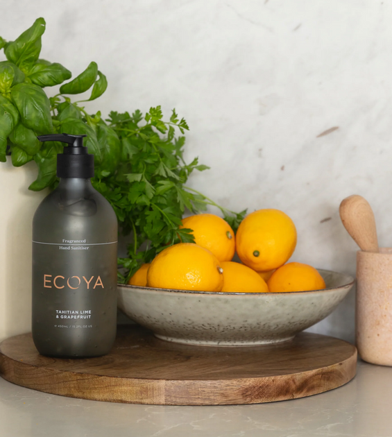 ECOYA Hand Sanitiser Tahitian Lime & Grapefruit The Interiors Barn