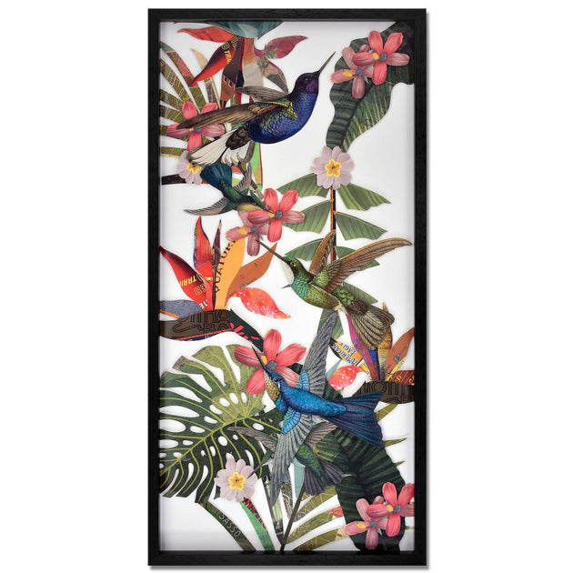 Botanic Hummingbird Collage Art – The Interiors Barn